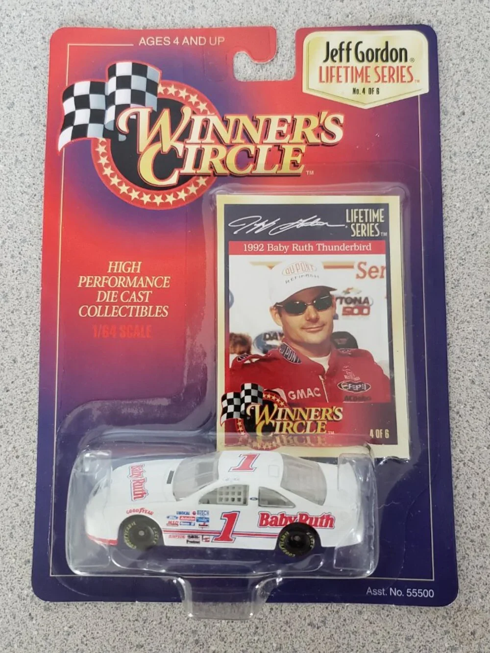 Jeff Gordon 1992 Baby Ruth Thunderbird Car #1